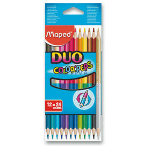 Pastelky Maped Color'Peps Duo - oboustranné pastelky, 24 barev
