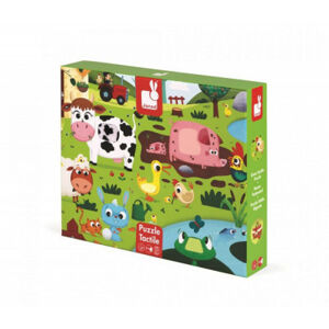 Puzzle hmatové - Zvířátka na farmě - 20 ks