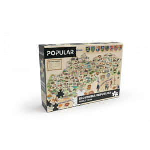 Puzzle - mapa Slovenska - 160 ks